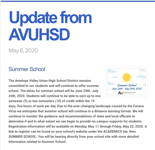 Summer School Soar High School