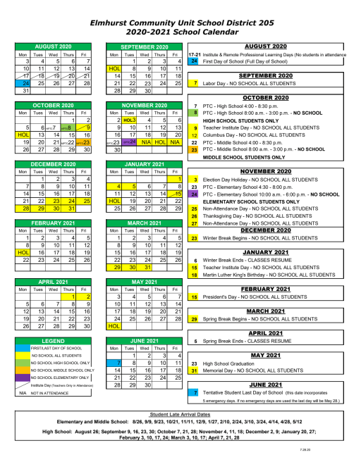 Glenbard District 87 Calendar 22-23 - Printable Calendar