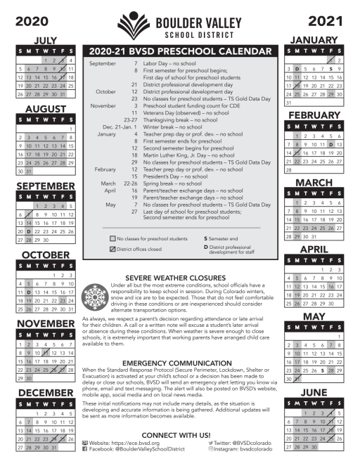 Calendar - Mapleton Early Childhood Center