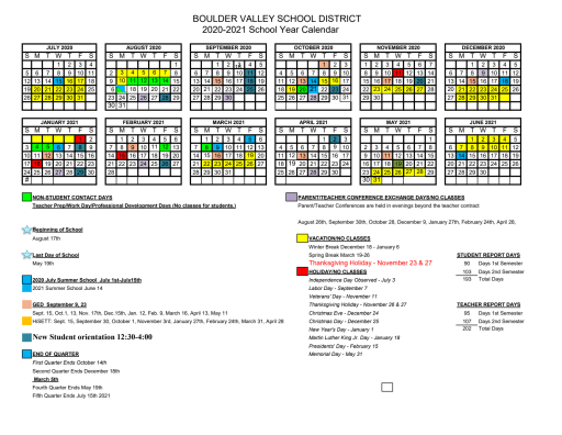 Bvsd Calendar 2023 Calendar - Justice High School