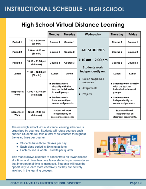 Coachella Valley Unified School District Calendar