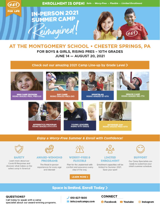 Esf Summer Camps 2021 Montgomery School
