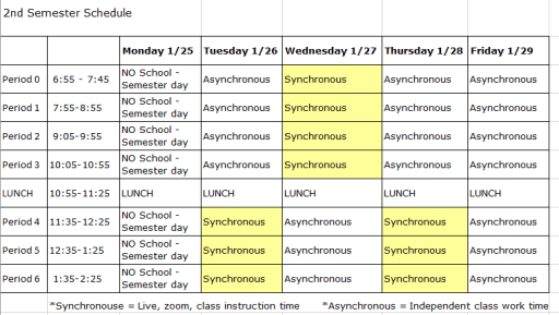Richland High School Calendar