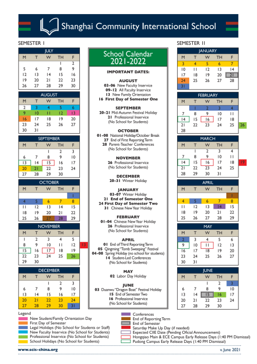 2021 And 2022 School Calendar Nyc