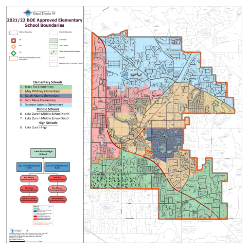 District 211 Boundary Map Redistricting School Boundaries - Lake Zurich Community Unit School District  95
