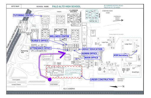 Palo Alto College Map Campus Map - Palo Alto High School