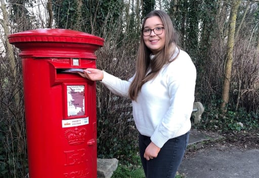 Virtual store post box