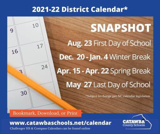 District Calendar - Catawba County Schools