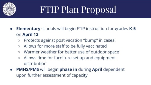 Plans For Returning Students To In Person Instruction News Story