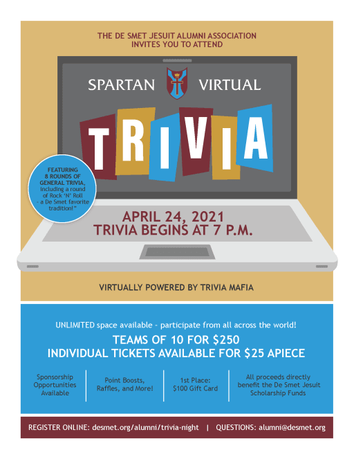 Spartan Virtual Trivia Night De Smet Jesuit High School