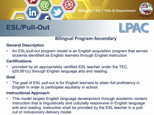 BISD Bilingual/ESL Models - Brownsville Independent School District