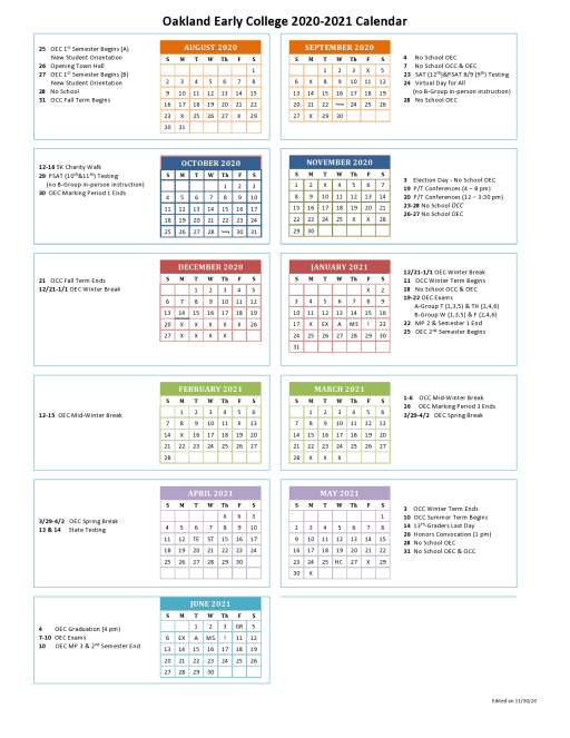 West Bloomfield High School Calendar
