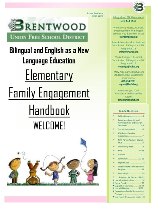 Elementary Family Engagement Handbooks - Brentwood Union Free School  District