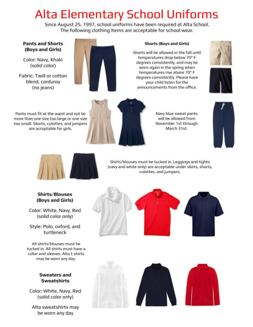 Student Uniforms / Uniformes - Florence Nightingale Middle School
