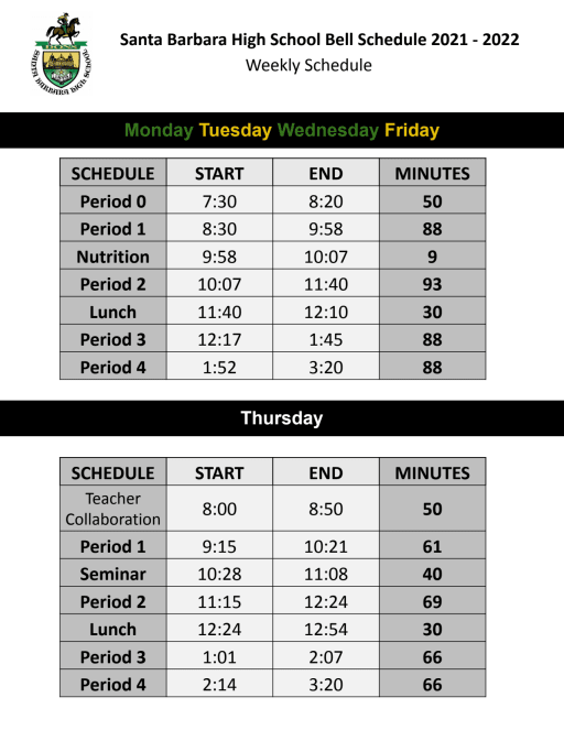 Sbhs Calendar 2022