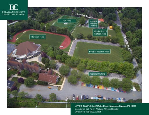 Mike Rose Field Map Facilities - Delaware County Christian School