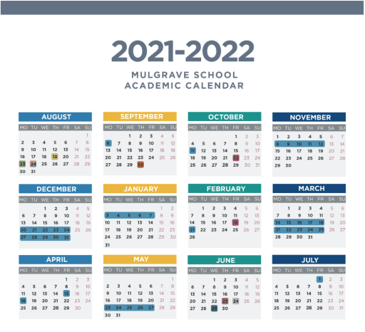 Mulgrave School Calendars