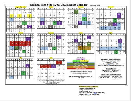 Daily Schedule - Killingly Public Schools