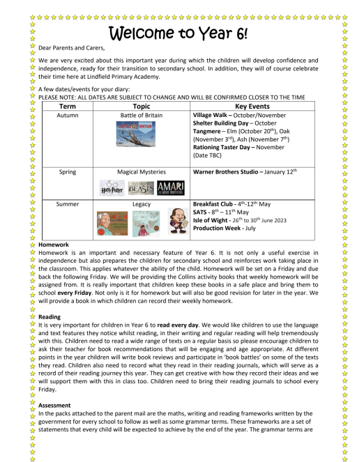 year 6 lindfield primary academy
