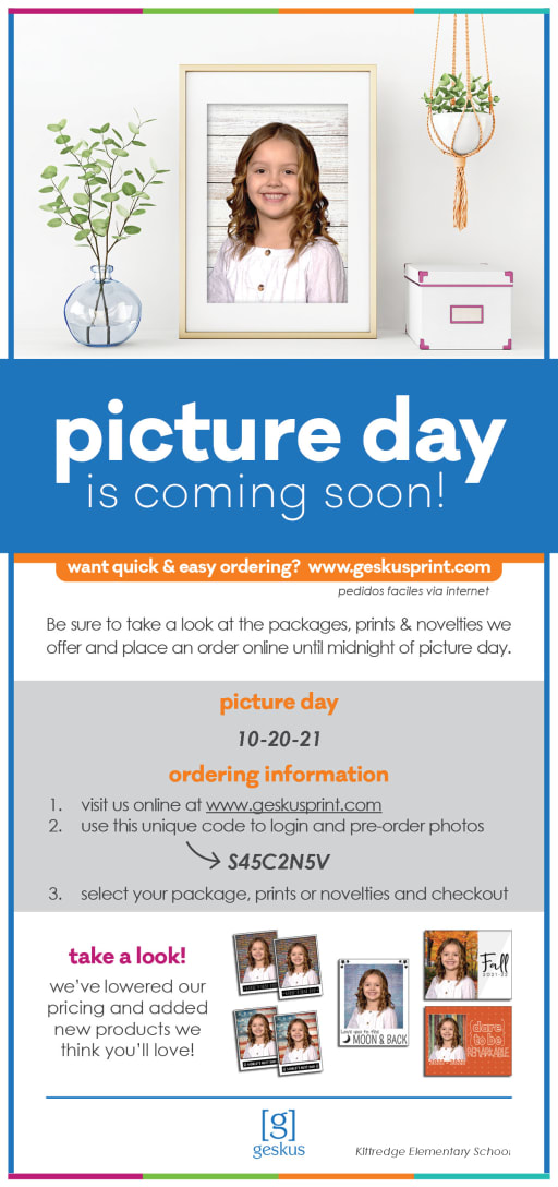 Picture Day 2021 Details Kittredge Elementary
