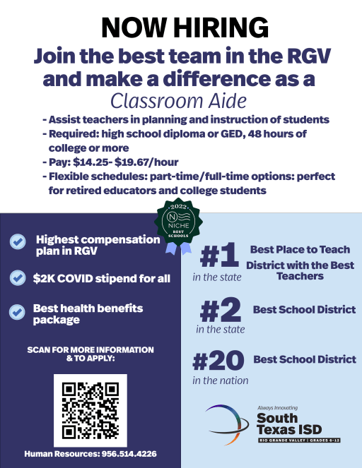 Employment South Texas Independent School District Employment South Texas Independent School District