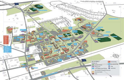 U Of A Map Campus Map - Wingate University