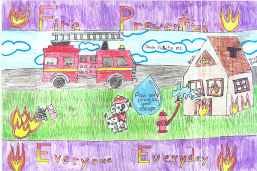 Old but my Fire Prevention Poster:) (Got 3rd Place in Fire Prevention  Poster Contest) | Fire safety poster, Fire prevention kids, Fire prevention  week