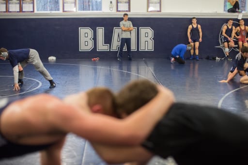Blair academy wrestling on sale