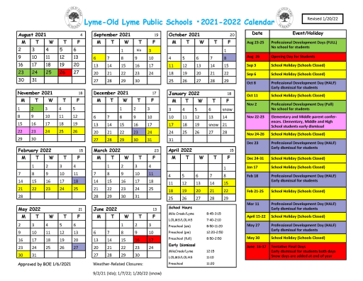 Fairfield University Academic Calendar 2022 2023 Calendar - Region 18 Lyme-Old Lyme