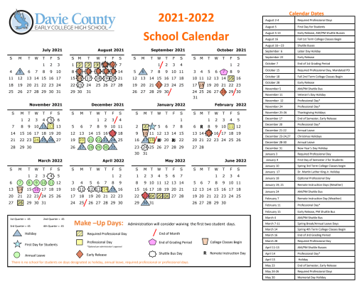 Ussda Schedule 2022 23 Calendar + Bell Schedule - Davie County Public Schools
