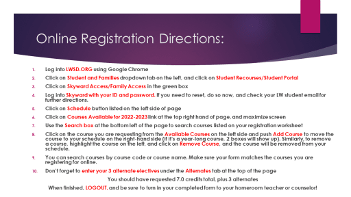 Academic Course Planning & Selection