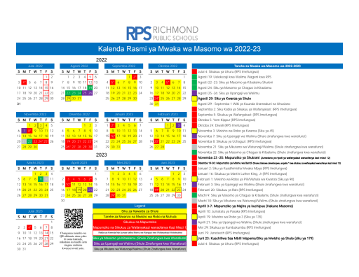 Tps Calendar 2023 2022-2023 Calendar - Richmond Public Schools