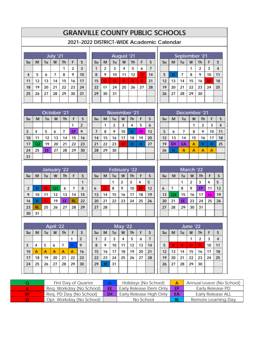 Gcps 2022 23 Calendar Calendars - Granville County Schools