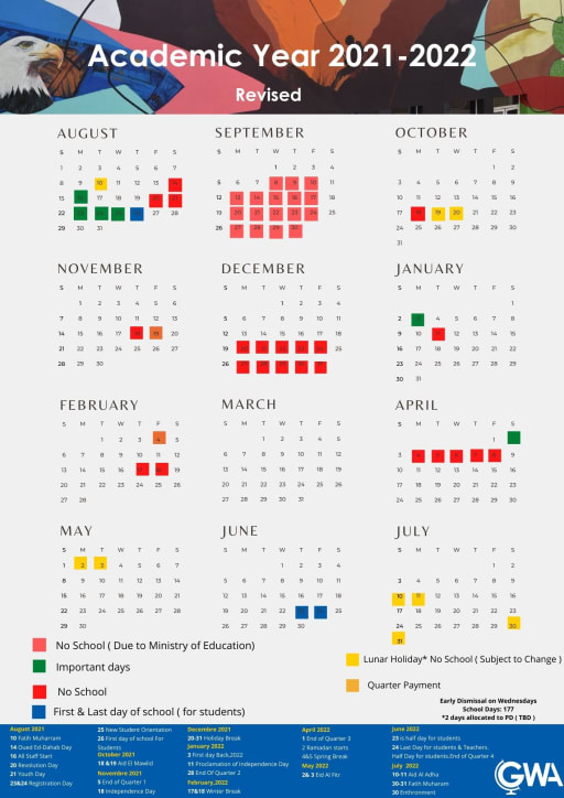 University Of Washington Calendar 2023 Calendars - George Washington Academy