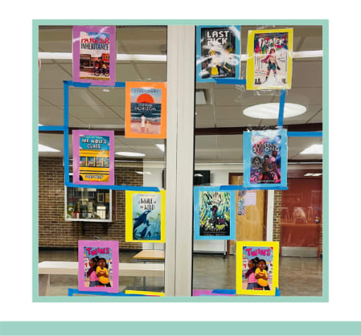 Encouraging reading with book displays