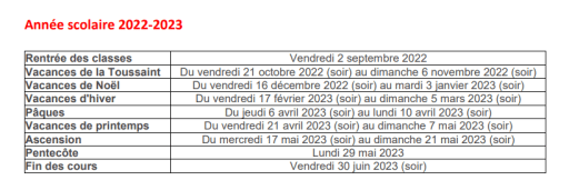 Calendrier Scolaire Hollande 2023 Calendrier Scolaire - International French School D'amsterdam