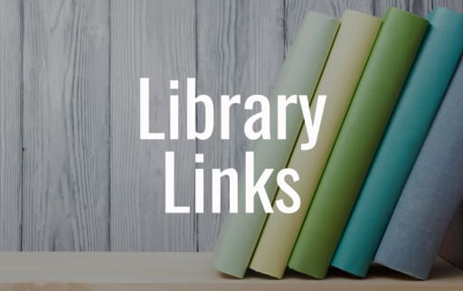 Library Links logo with books