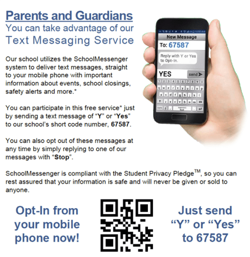 School Messenger - Opting In or Out for SMS Text Messaging