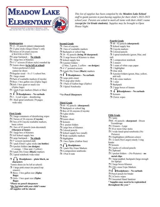 On-Campus Supply List  LAND O' LAKES HIGH SCHOOL