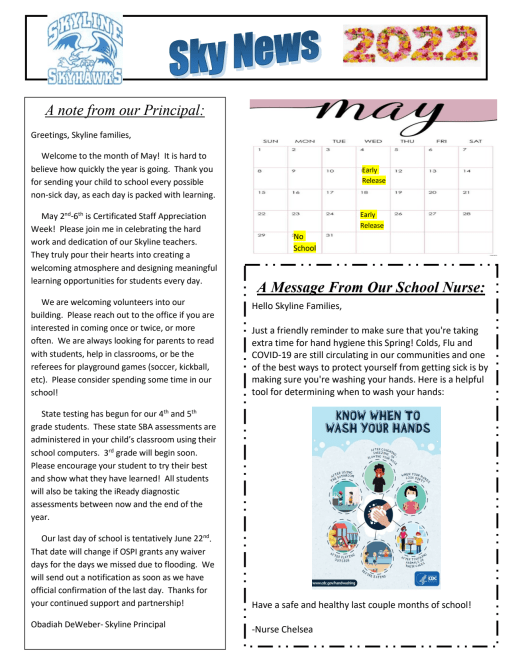 Newsletter - Skyline Elementary