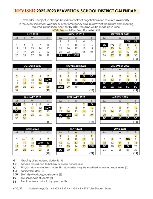 A/B and Bell Schedule - Flex Online School
