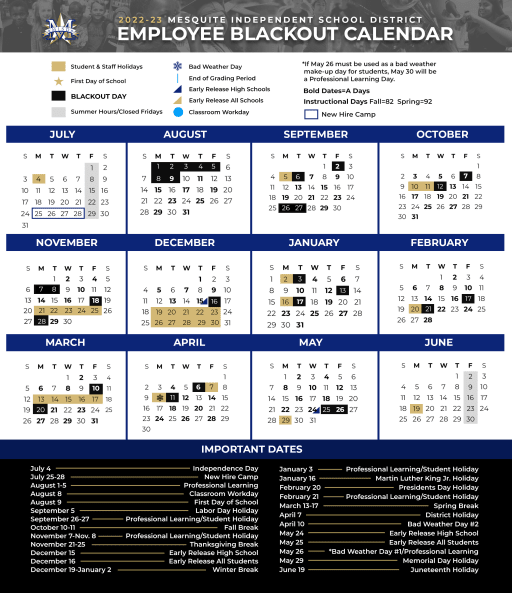 201314 High School Calendar And Block Schedule Mesquite, 58 OFF
