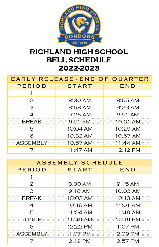 Bell Schedule - Orange Unified School District