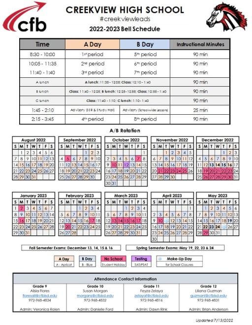 calendar-creekview-high