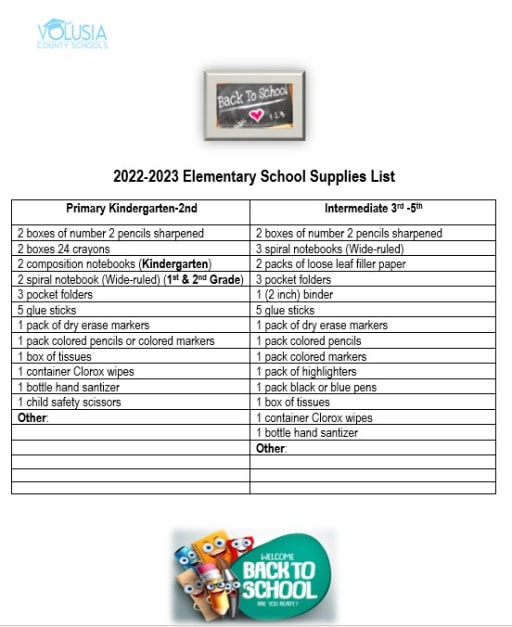 Ultimate School Supply List for 2019 by ClassTracker