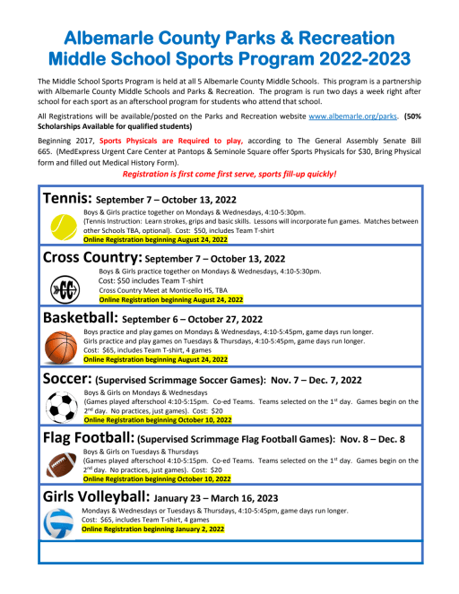 Sports - Joseph T. Henley Middle School