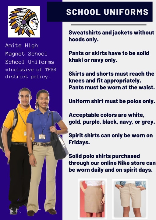 Dress Code & Uniforms - Amite High Magnet School