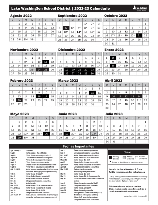 Lwsd Calendar 2023 2024 Pdf Get Calendar 2023 Update