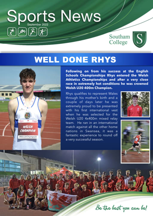 P.E. Department Calendar - Southam College