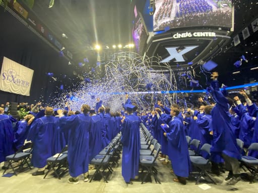 Graduate at Graduation - St. Xavier High School